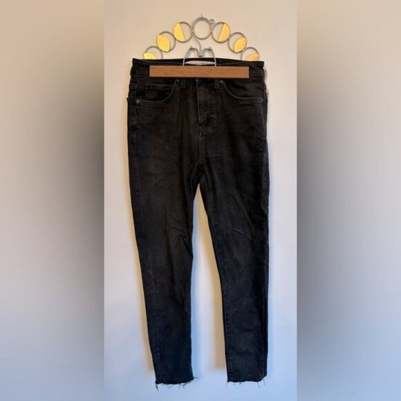Denver Hayes Denim - Denver Hays Womens Jeans Size 4 High Rise Dark Black Color Skinny Ankle Jeans
